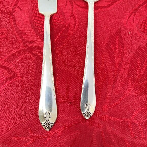 5 Serving 1940'S Wm ROGERS "EXQUISITE" Serving Pieces Silver Plated Beautiful - Picture 4 of 16